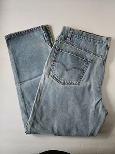 Levi Jeans Demin Relaxed Straight Leg Blue Demin Pants 42 X 30 - Picture 1 of 14