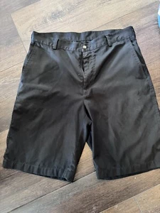 PING Bradley 10" Golf Shorts Mens Black Flat Front Size 32 - Picture 1 of 6