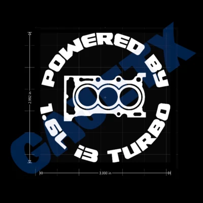 GR Corolla Yaris GRC Toyota AWD coche vinilo calcomanías pegatina alimentado por 1,6 L Turbo Foto 1 de 3