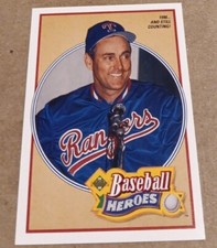 NOLAN RYAN 1991 UPPER DECK HEROES 300TH VICTORY #17 RARE INSERT HOF