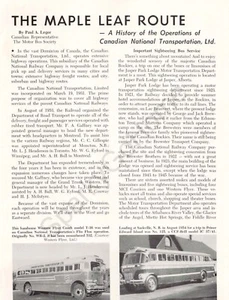 Canadian National Transportation, Ltd Bus Rail History Article Photos 1957 - Picture 1 of 5