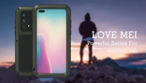 LOVE MEI Wasserfest Metall Gorilla Glas Schutz Case für Huawei P20 P30 P40 Pro - Bild 1 von 18