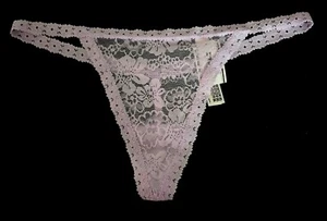 Victoria's Secret ROSA Edizione Limitata BLING Wink Perizoma Strappy Lavanda - S - Foto 1 di 2