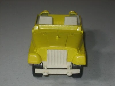Винтажная желтая игрушка-сафари Hubley Jeep Lancaster No1710 сделано в США длина 7 дюймов - Изображение 1 из 4