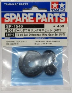 Tamiya TB04 Ball Differential Ring Gear Set (40T) NEW 51546 TB05 Pro - Picture 1 of 1