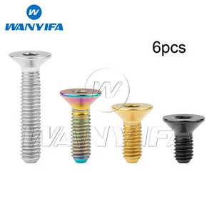6pcs Titanium Bolts M3x6/8/10/15mm Countersunk Hex Allen Head Screws & Fasteners - Picture 1 of 11