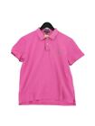 Ralph Lauren Women&#39;s Polo XL Pink 100% Cotton Short Sleeve Collared Basic