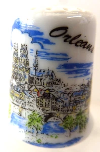 DE A COUDRE DE COLLECTION THIMBLE PORCELAINE ORLEANS CATHEDRALE - Imagen 1 de 1