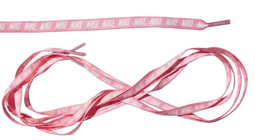Lacci per scarpe basse da donna 140 cm con logo Nike rosa