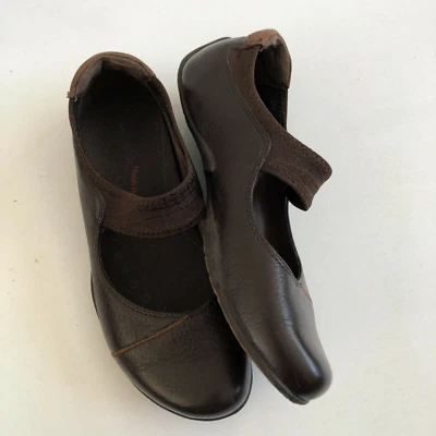 Zapatos para mujer Hush Puppies talla 5,5 marrón cuerpo guante cuero sin cordones Mary Jane Foto 1 de 4