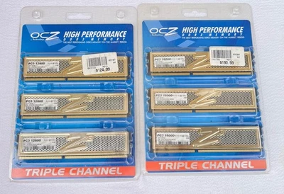 Lot-2 OCZ Gold Series DDR3 PC3 16000 & 12800 2GB OCZ3G2000V6GK & OCZ3G1600LV6GK - Image 1 of 4