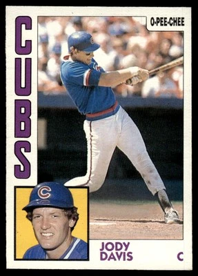 1984 O-Pee-Chee Jody Davis Chicago Cubs #73 - Image 1 of 2
