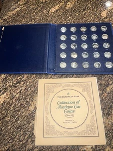 Franklin Mint 25-Coin Collection of Antique Car Coins Series 1 Sterling silver - Picture 1 of 20