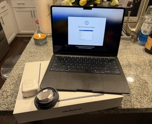 AppleCare+, Apple MacBook Air 13.6 (512GB, M2, 8GB) Midnight MLY43LL/A EXCELLENT - Picture 1 of 14