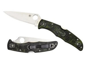 Spyderco ENDURA 4 FRN ZOME GREEN FLAT C10ZFPGR - Bild 1 von 2