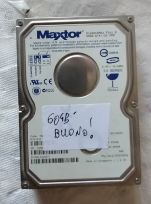 Hard Disk 60 GB Maxtor Diamond Max Plus 9  interfaccia IDE - Immagine 1 di 3