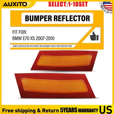 Luz de señalización reflectora de parachoques delantero ámbar derecha derecha para BMW E70 X5 2007-2010 2-20X Foto 1 de 4