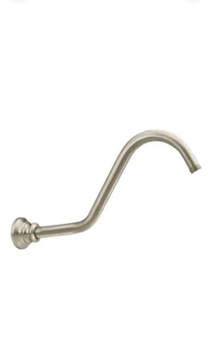 Brazo de ducha Moen S113BN Waterhill 14 con brida acabado níquel cepillado Foto 1 de 4