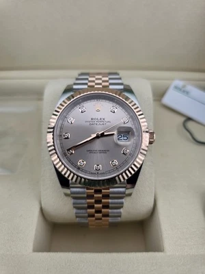 NUEVO 2025 Rolex Datejust 41 mm 126331 dos tonos Jubilee Sundust esfera de diamantes Foto 1 de 4