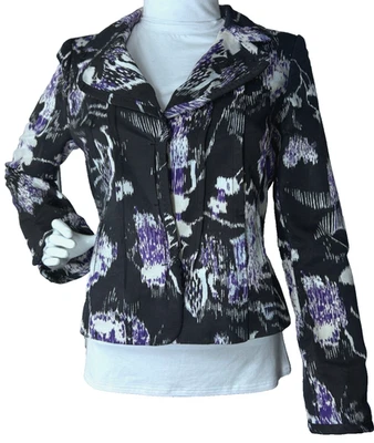 Moderno Abstracto Atrevido Traje Chaqueta Separada Completamente Forrado Día a Noche Blazer Top Foto 1 de 4