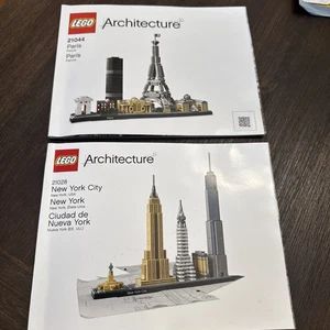 LEGO Architecture Nueva York 21028 y París 21044 - SOLO MANUAL - Imagen 1 de 12