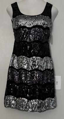 Mini Vestido de Cóctel Love Tease para Mujer Lentejuelas Maximalista Gran Gatsby Talla M Nuevo con Etiquetas Foto 1 de 4