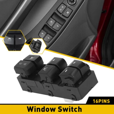 Interruptor de ventana de puerta principal del conductor izquierdo EOA para Hyundai Elantra 2014 2015 2016 Foto 1 de 4
