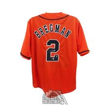 Alex Bregman Autographed Houston Custom Orange Baseball Jersey - BAS