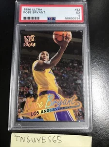 1996 Ultra Kobe Bryant Rookie HOF RC # 52 Graded PSA 5 Excellent - Picture 1 of 5