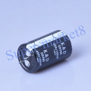 1 pieza 100uf 450V Condensador electrolítico Snap In Amplificador de tubo de audio radial hágalo usted mismo - Imagen 1 de 2
