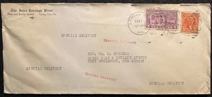 1939 *THE INTER-BOROUGH PRESS* SPRING CITY, PA. SPECIAL DELIVERY COVER+SC# E15! - Picture 1 of 12