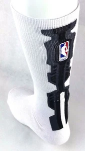 Calcetines NBA Crew calcetines blancos con negros grandes - Imagen 1 de 3