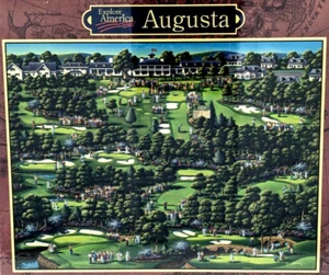 Explore America Augusta 500 Pieces Puzzle 24x18 Dowdle Folk Art 2004 Sealed New! - Picture 1 of 7