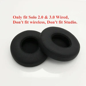 Replacement Ear Pads Cushions For Beats By Dr Dre Solo 2.0 Wired Headphones - Picture 1 of 7