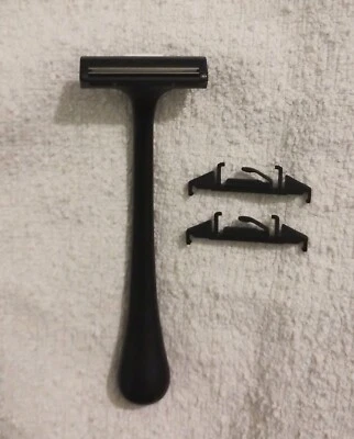 MERKUR MII Design Black 2 Blade Cartridge Razor **VERY RARE** !