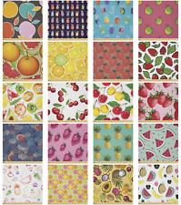 Ambesonne Fruit Theme Microfiber Fabric by The Yard for Arts and Crafts