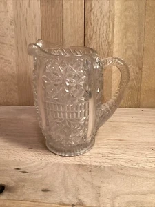 Anchor Hocking Wexford Clear Tea Beverage Glass Pitcher Diamond Pattern 8” - Picture 1 of 6