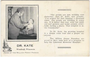 'Dr. Postal del desfile del millón de centavos Kate Lakeland Memorial Hospital Wisconsin - Imagen 1 de 2