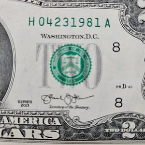 $2 Birthday Note Two Dollar Bill 04231981 Circulated April 23 1981 - Picture 1 of 2