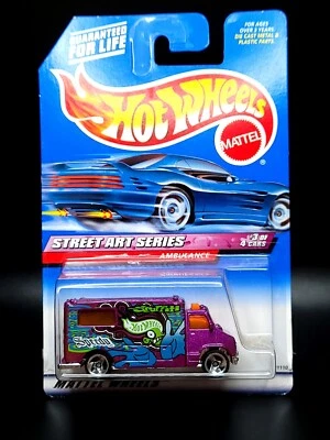 Ambulancia Hot Wheels #951 Street Art Series 1999 5 radios Foto 1 de 4