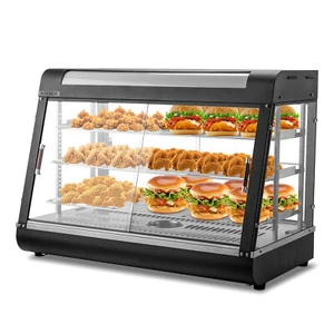 35" Commercial Food Warmer Display 3-Tier Electric Countertop Pizza Warmer 1500W - Picture 1 of 9