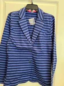 Isaac Mizrahi Damen Jacke blau gestreift Größe S - Bild 1 von 12
