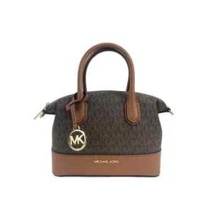 Michael Kors Hyde 35S4G4FS1B Small Satchel Crossbody Bag Shoulder Bag Brown. - Picture 1 of 5