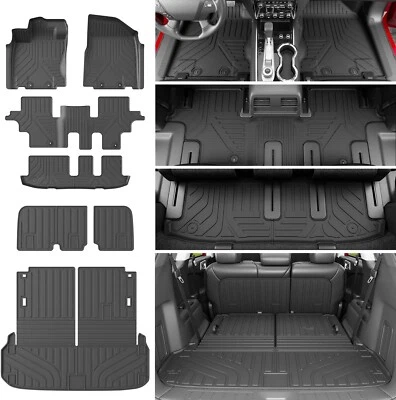 Floor Mat Cargo Mat with Backrest Cargo Liners For 2013-2020 Nissan Pathfinder Foto 1 de 4