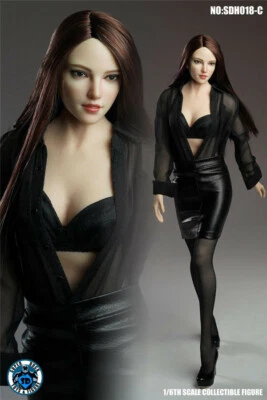 SUPER DUCK 1:6 SDH018C Cabeza de Belleza Esculpida para 12"" Mujer Ph TBL Figura Cuerpo Juguete Foto 1 de 4