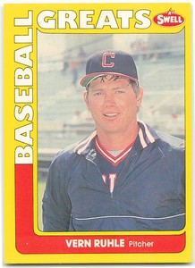 1991 Swell Baseball Greats  Baseball #76  Vern Ruhle Cleveland Indians