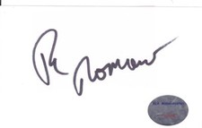 RAY ROMANO Signed 3x5 Index Card Actor/Everybody Loves Raymond ALA F10588