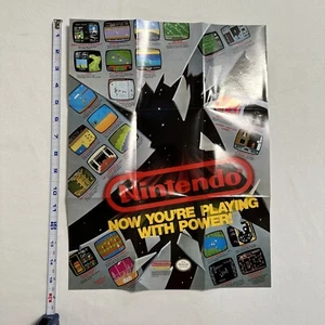 Nintendo NES Now You’re Playing With Power Insert Poster 1989 - Picture 1 of 14