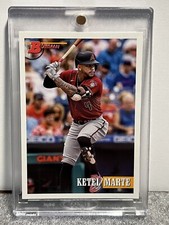 2021 Bowman Heritage Ketel Marte Topps Vault Blank Back #1/1 RARE