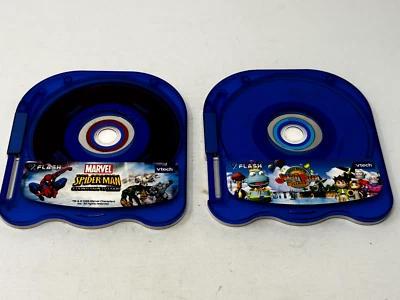 VFlash Vtech Game Two Discs - Spiderman & Jumpin Bean (Untested) - Image 1 of 4